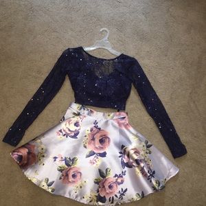 Junior Judi Kristopher 2 piece formal dress